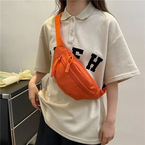 Lærredstaske Crossbody-tasker SORT Black