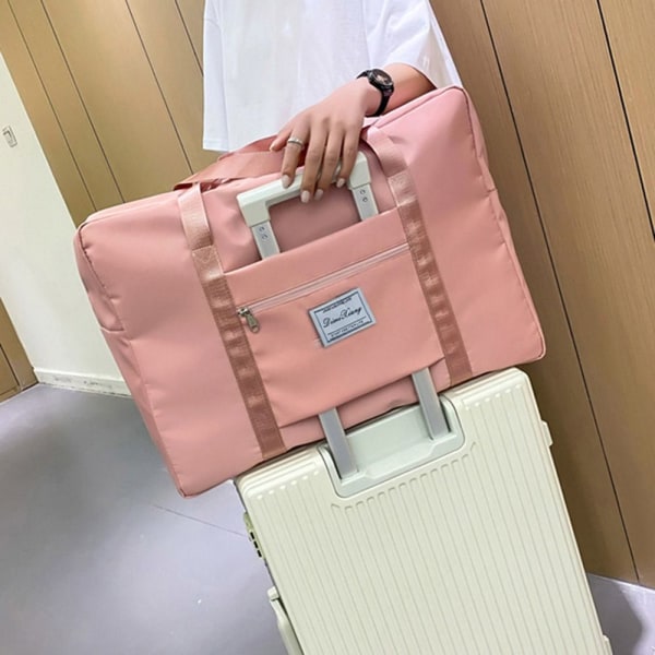 Tote Bag Travel Duffel Bags PINK L Pink L