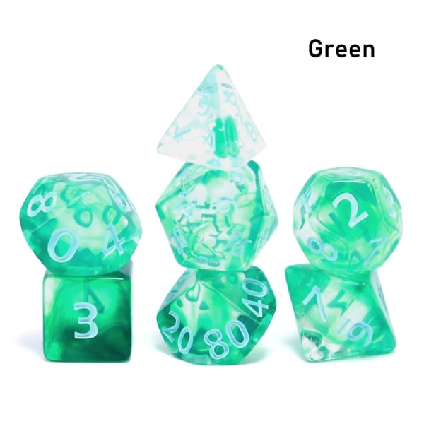 7kpl/ set DND Dice Polyhedral Dice GREEN GREEN Green
