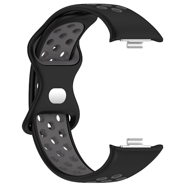 Silikonbandsarmband SVART&GRÅ Black&Grey