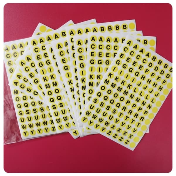 1170PCS Bokstavsdekaler Alfabetset Set Bokstavsdekaler