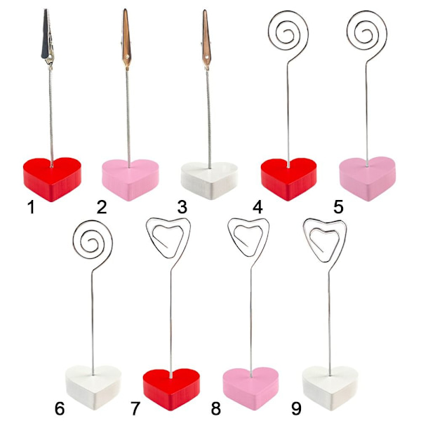 Bordnummer Holder Plasseringskort 1 1 1