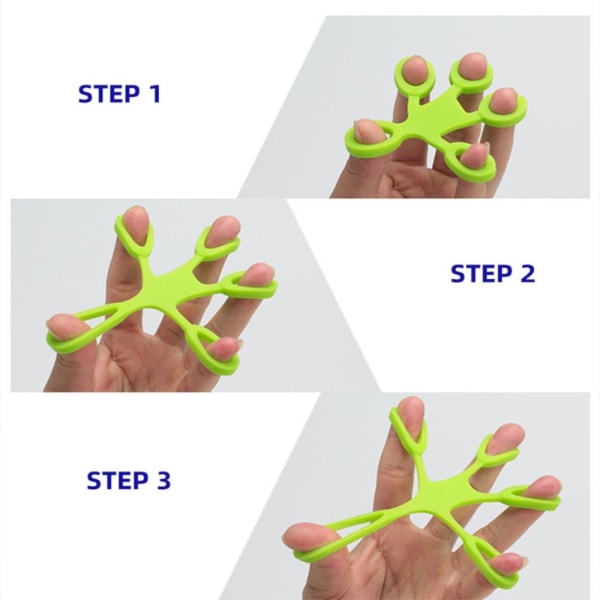 Grip Ring Trainer Finger Tension Set VIHREÄ green