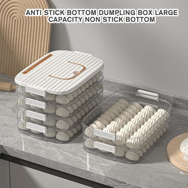 Dumpling Box Mat Forseglingsboks HVIT FIRE LAG FIRE LAG White Four Layers-Four Layers