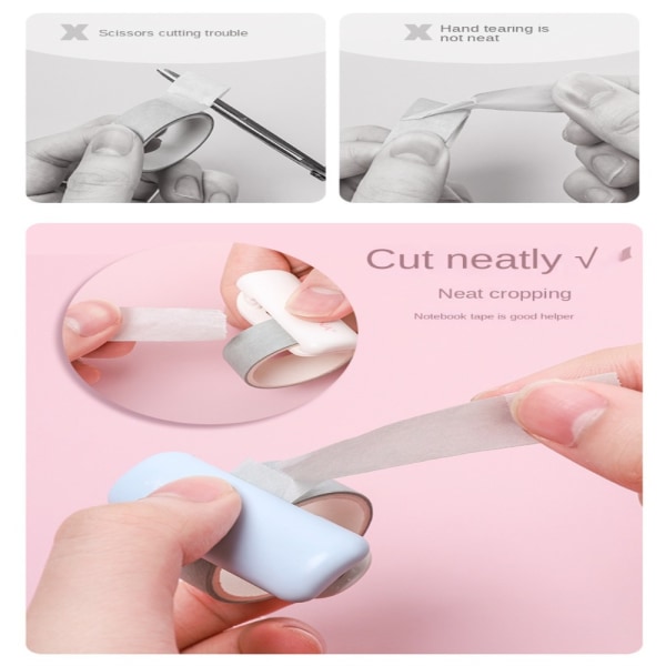 Papir Tape Cutting Clip Tape Cuter HVIT White