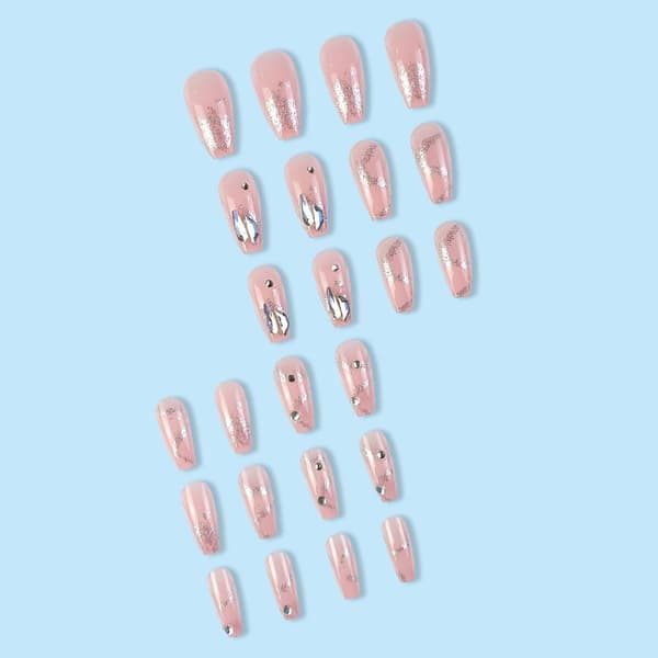 Fake Nails Medium Længde Firkantet Hoved