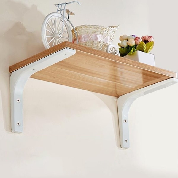 Högervinkelfäste Skrivbordshylla VIT 20CM white 20cm