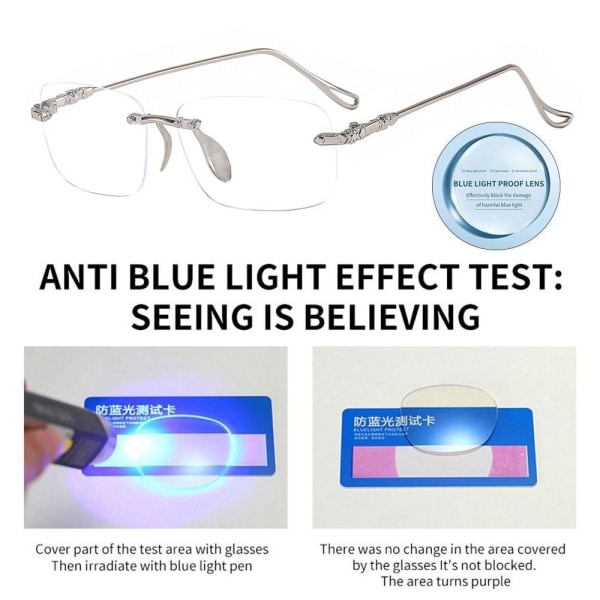 Anti-Blue Light lukulasit Neliönmuotoiset silmälasit GOLD STRENGTH Gold Strength 100