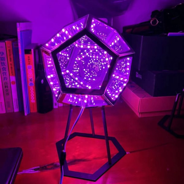 3D Cube Light Cube Night Light Fargerik Body Art Lamp
