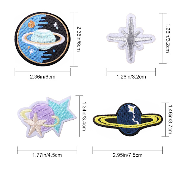30 st Iron on Patches Sy på Applique Patch