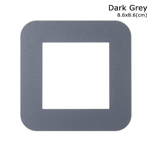 Switch Skyddskåpa Cover Väggdekal MÖRKGRÅ 8,6X8,6CM dark grey 8.6x8.6cm