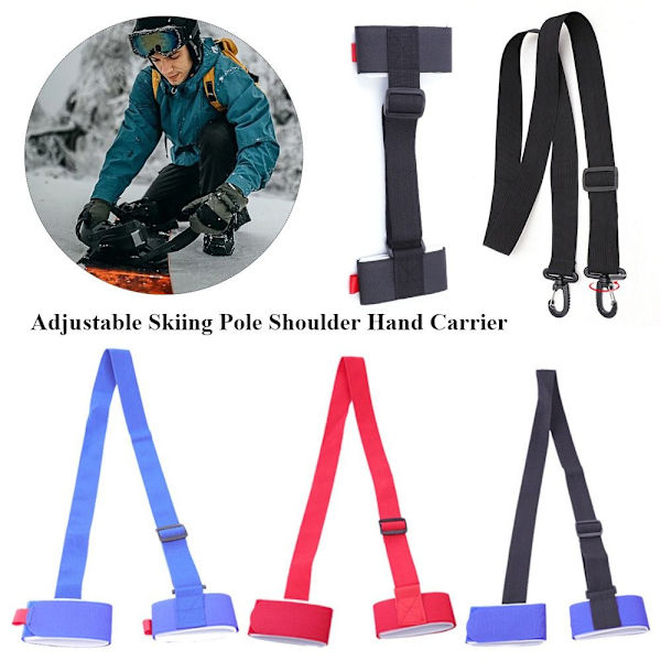 Justerbar skistang skulderhåndholder 2 2 2