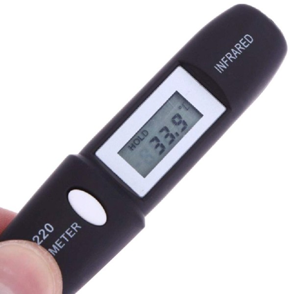 Digital infraröd termometer Penna termometer SVART Black