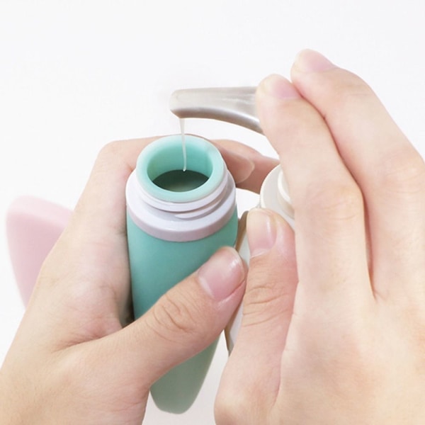 Resetoalettflaskor Kosmetiska förvaringsbehållare TRANSPARENT Transparent 60ml-60ml