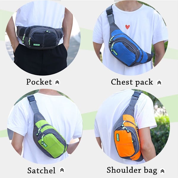 Midjebälte Pack Bum Bag Bröstpåse ORANGE orange
