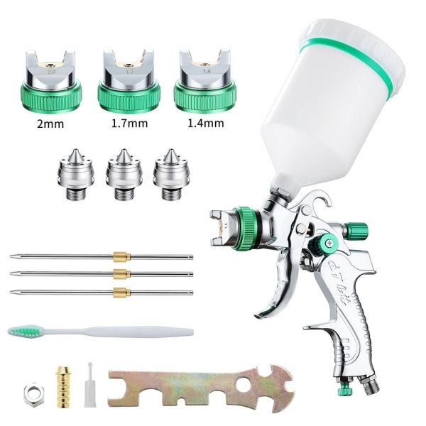 Spray Paint Gun Paint Sprayer Kit GRØN Green