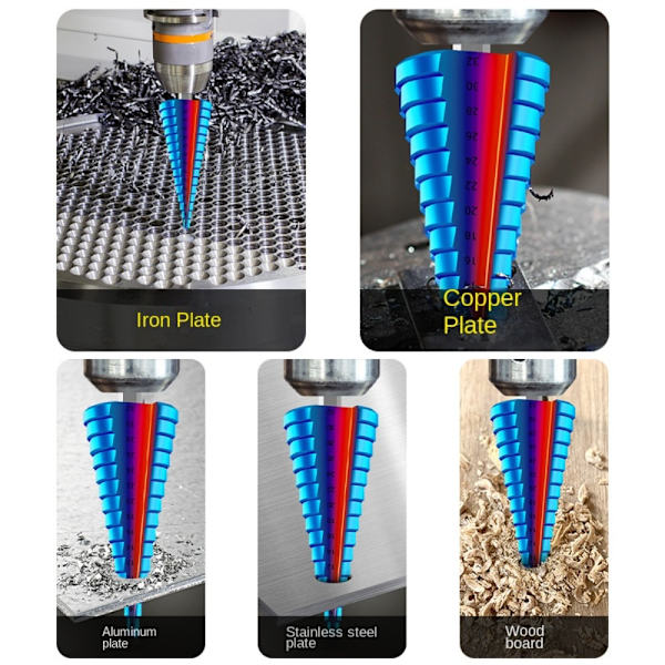 Step Drill Bit Step Cone Drill 4-32MM 4-32mm