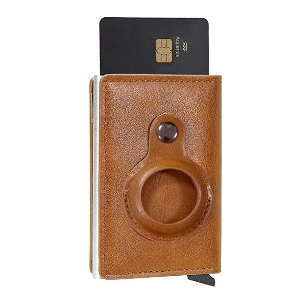 Anti-Lost Card Wallet RFID-blokerende tegnebøger BRUN STYLE1 STYLE1 Brown style1-style1