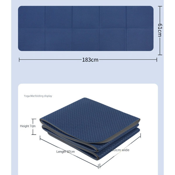 Yogamattor Gymnastikmatta GRÅ grey