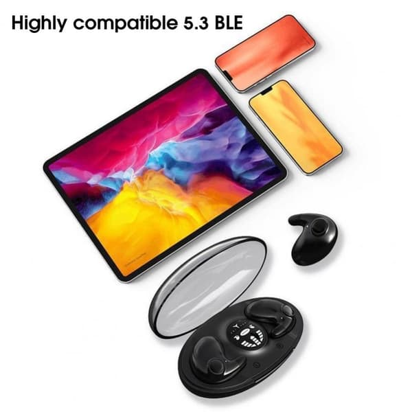 Langattomat kuulokkeet Bluetooth 5.3 MUSTA black