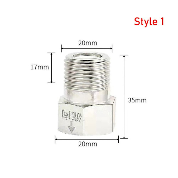 Yksisuuntainen takaiskuventtiili TYYLI 1 TYYLI 1 Style 1