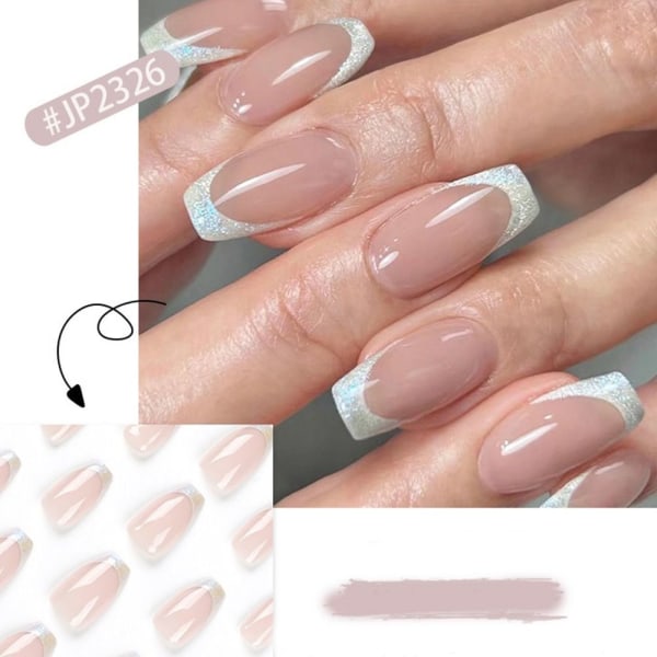 24st Fake Nails Short French JP2326 JP2326 JP2326