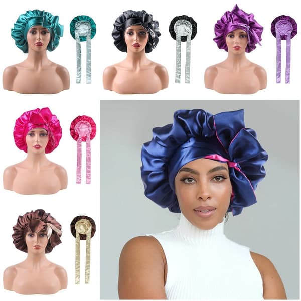 Satin Bonnet Damehatter 4 4 4
