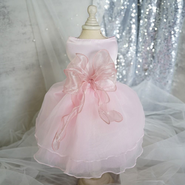 Hunde brudekjole Hvalpe bryllupskostume PINK XS Pink XS