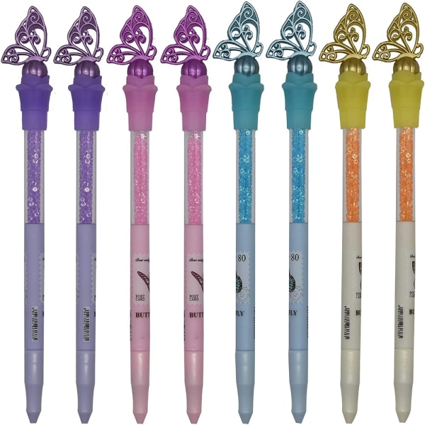 Butterfly Gel Pen Pienet Creative Crystal Diamond kynät Uutuus