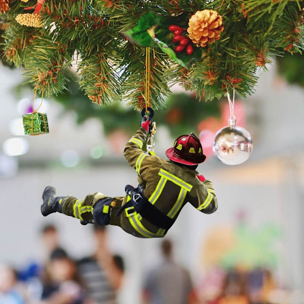 2 stk Firefighter Pendant Bil Pendant nøglering E E E