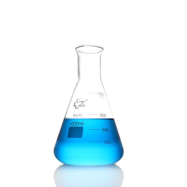 Glas Erlenmeyer kolv tung vägg kolv Borosilikat glas kolv