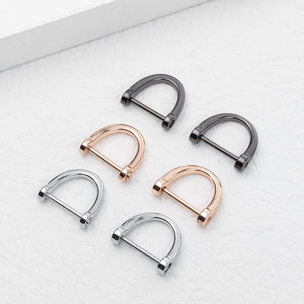 D-ring Spänne Lås SVART 17MM Black 17mm