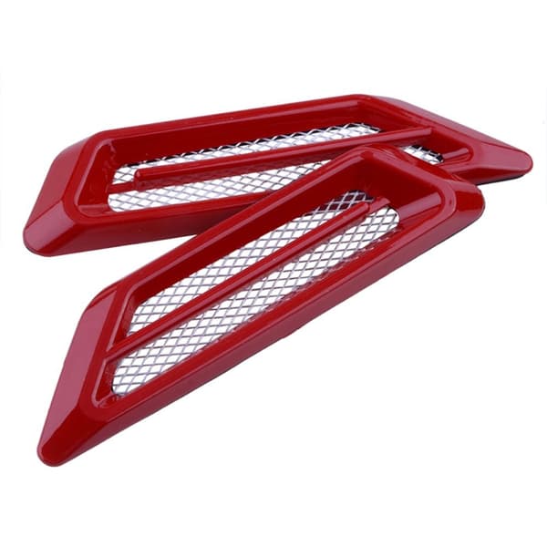 Bil Sideskærm Luftventil Hood Scoop SØLV Silver