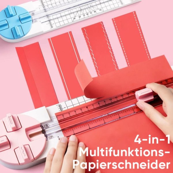 Papirskjæremaskin Krøllemaskin ROSA pink