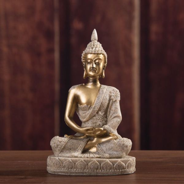Buddha-statuesett Krystalltre dekorasjonsfigurer BUDDHA Buddha