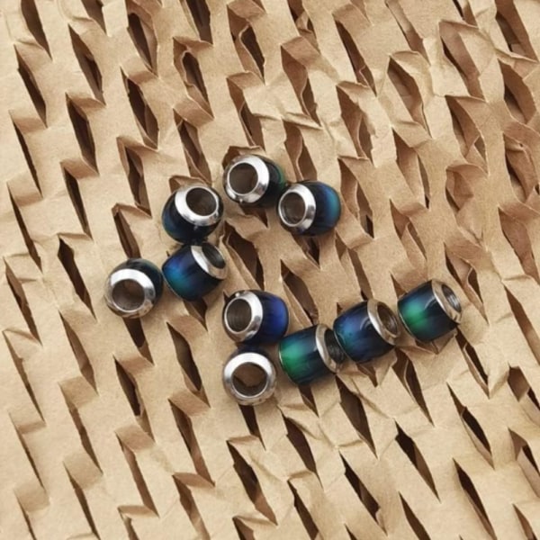 10 stk. Mood Beads Temperatursensor Farveskiftende perler Store