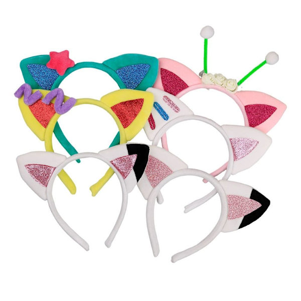 Plysch hårband Cat Ears Hårband 4 4 4