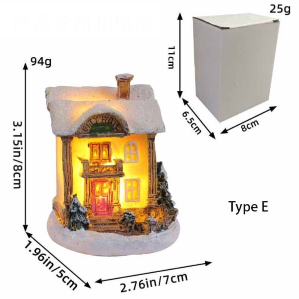 Mini House Miniatyr julprydnader E E E