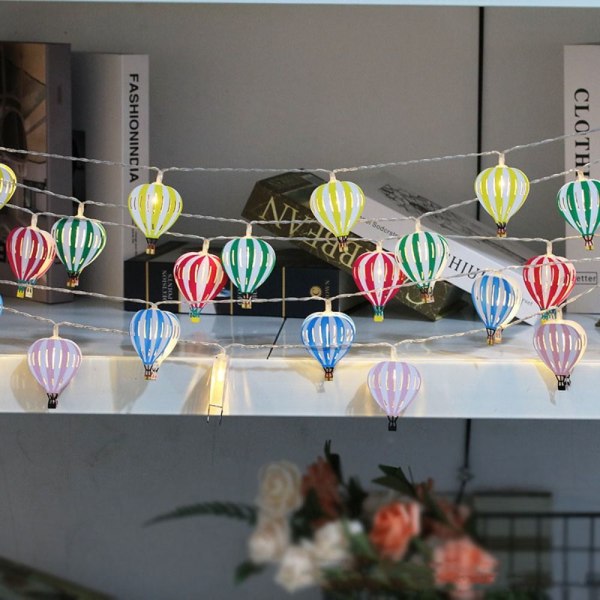 Hot Air Balloon String Lights Hot Air Balloon String Bannere multicolor