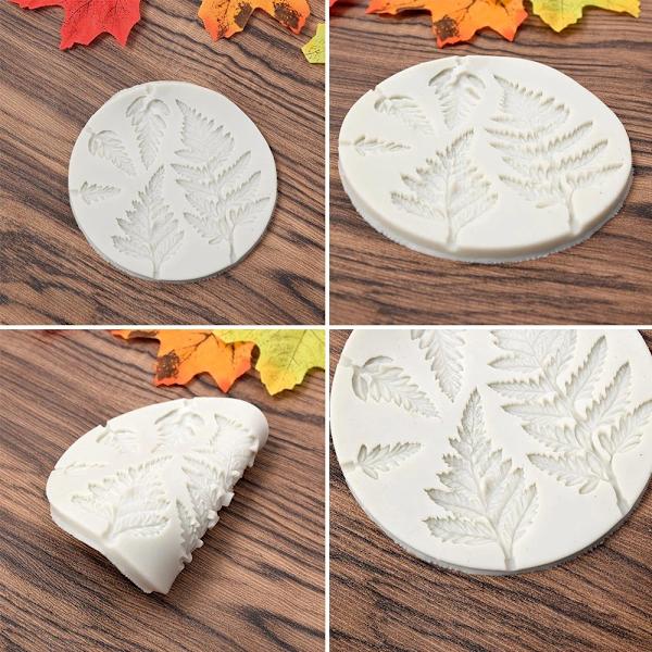 Fyrrebladssilikoneform Fondantkageform E E E