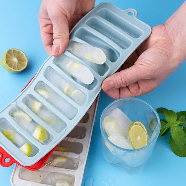 Long Strip Ice Cube Bar Ball Maker Isform HVIT White