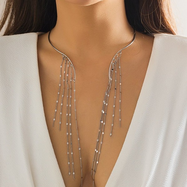 Hänge Halsband Torques Choker Halsband GULD CIRCLE GOLD CIRCLE gold circle
