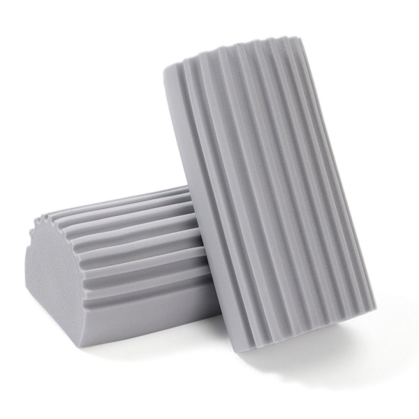 Magisk Støv Rengøringssvampe Fugtig Rengøring Støvsuger Svampe GRÅ 2 Gray 2 Pcs-2 Pcs