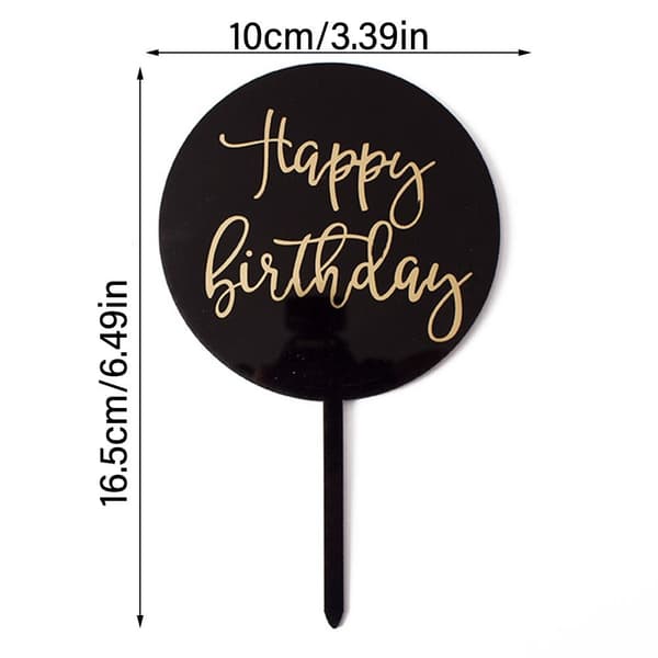 Cake Toppers Cupcake Toppers SORT Black