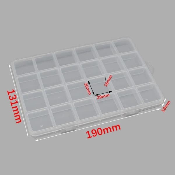 Tom förvaringslåda Nail Art Tips Case Smyckesbehållare