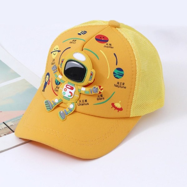 Baby cap Lasten päälliset hatut KELTAINEN MESH yellow Half Mesh Fabric-Half Mesh Fabric