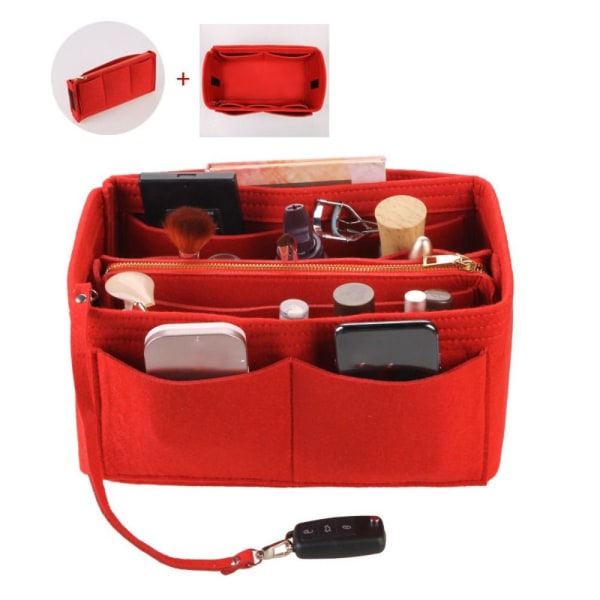 Filtindsatspose Makeup Organizer RØD 30*16*16CM 30*16*16CM red 30*16*16cm-30*16*16cm