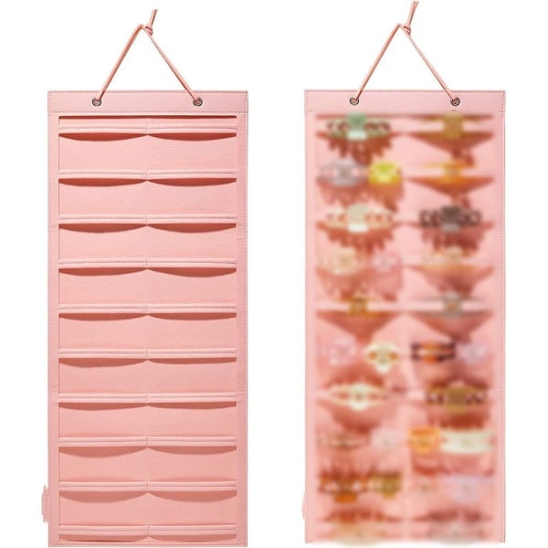 Pannebåndsholder Filt Hårbånd Organizer ROSA Pink