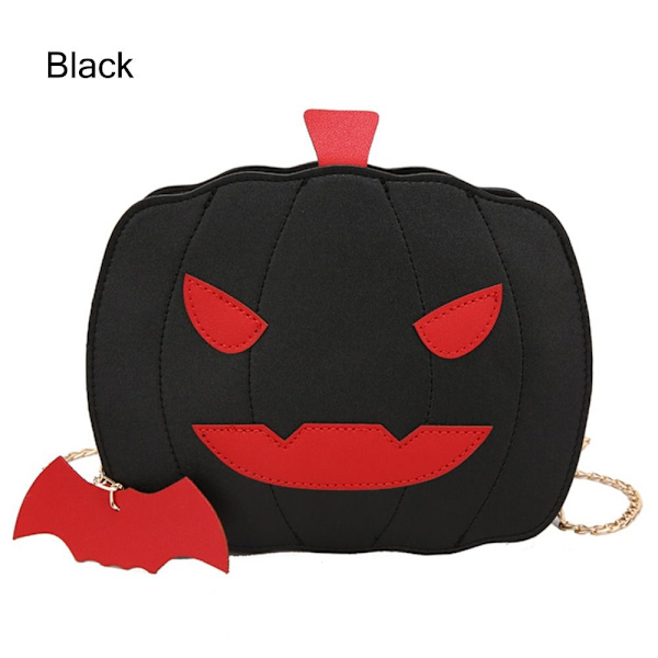 Halloween Pumpkin Bag Crossbody Bag SVART Black