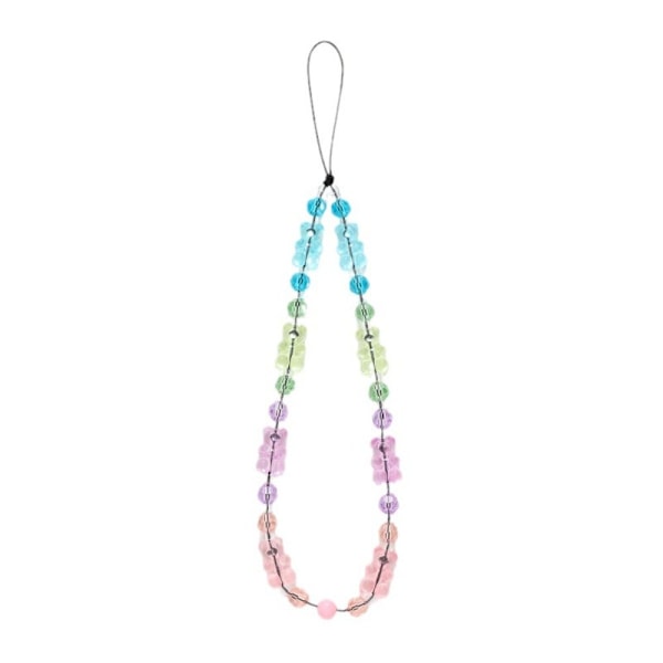 Bear Beaded Telefonhängsmycke Mobilarmband MULTICOLOR Multicolor